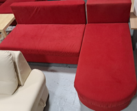 Kleine L-Couch einfach, 200x160cm, mit 2 Kissen, &euro; 100,00